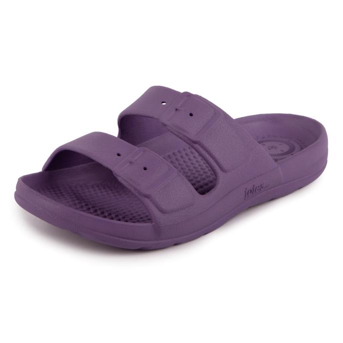 totes® SOLBOUNCE Kids Moulded Buckle Slider Purple Extra Image 2